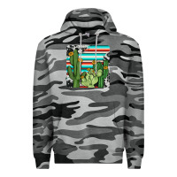 Slate Camo cactus cowhide coaster Premium Hoodie - JahusDesignShop