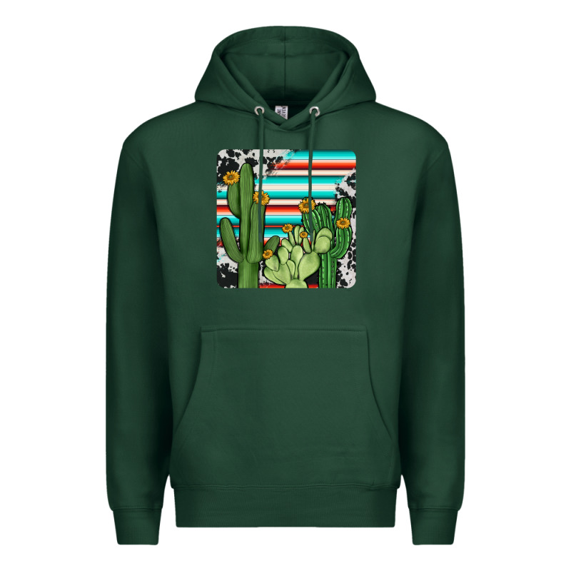 Cactus Cowhide Coaster Premium Hoodie by JahusDesignShop | Teevron