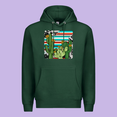 Cactus Cowhide Coaster Premium Hoodie Designed By Jahusdesignshop