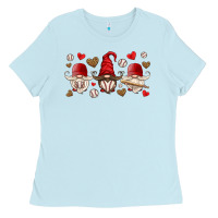 Baby Blue baseball gnome Ladies Tee - HRA Design Shop