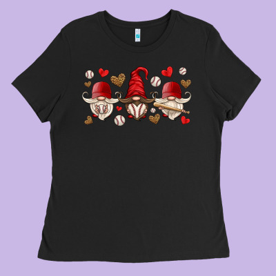 Baseball Gnome Ladies Tee Designed By Hra Design Shop