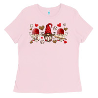 Bubblegum Pink baseball gnome Ladies Tee - HRA Design Shop