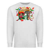 Oatmeal Heather cinco de mayo rt Premium Sweatshirt - CowGirlArtShop