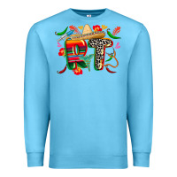 Ocean Blue cinco de mayo rt Premium Sweatshirt - CowGirlArtShop
