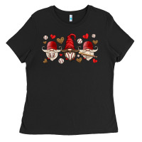 Black baseball gnome Ladies Tee - HRA Design Shop