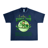 Navy lucky world tour st. patrick's day Urban Heavy Tee - MaliasSmallBusiness