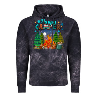 Cloud Black happy camper Vintage Hoodie - MaliasSmallBusiness