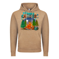 Vintage Coffee happy camper Vintage Hoodie - MaliasSmallBusiness