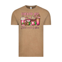 Vintage Coffee fueled by jesus and coffee Vintage Tee - MaliasSmallBusiness