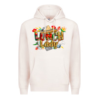 Pale Pink cinco de mayo lunch lady Premium Hoodie - CowGirlArtShop