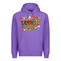 Purple cinco de mayo lunch lady Premium Hoodie - CowGirlArtShop