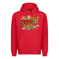 Red cinco de mayo lunch lady Premium Hoodie - CowGirlArtShop