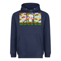 Navy cute sheep Heavyweight Hoodie - TumblerDesignByShophia