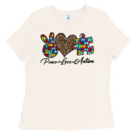 Bone peace love autism1 Ladies Tee - CowhideDigitalArt