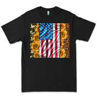 Black american realistic flag Premium Tee - AdoDesignShop