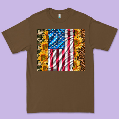 American Realistic Flag Premium Tee Designed By Adodesignshop