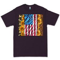 Plum american realistic flag Premium Tee - AdoDesignShop