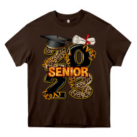 Chocolate Brown gold senıor 2023 Heavy Core Tee - AdoDesignShop