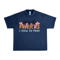 Navy living the prayers i used to pray Urban Heavy Tee - MaliasSmallBusiness