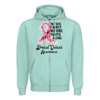 Seafoam in this family fights alone breast cancer awareness Zipper Hoodie - Bettercallsaul