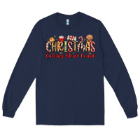 Navy christmas calories dont count Long Sleeve Tee - MaliasSmallBusiness