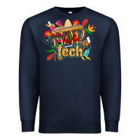 Navy cinco de mayo nail tech Premium Sweatshirt - CowGirlArtShop