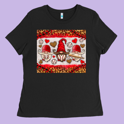 Baseball Gnome Ladies Tee Designed By Hra Design Shop