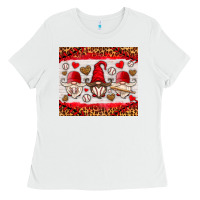 White baseball gnome Ladies Tee - HRA Design Shop