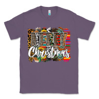 Lavender Western Merry Christmas Classic Tee - CowhideDigitalArt