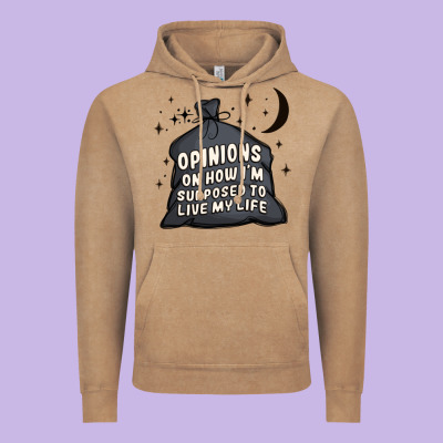 Opinions On How I'm Supposed To Live My Life Vintage Hoodie Designed By Maliassmallbusiness