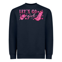 Navy lets go girls Heavyweight Sweatshirt - NancyCooperArtShop