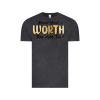 Vintage Black know your worth Vintage Tee - MaliasSmallBusiness