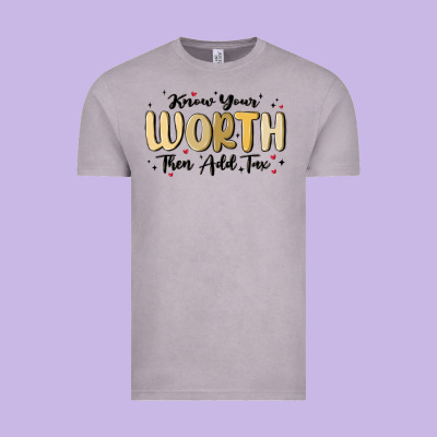 Know Your Worth Vintage Tee Designed By Maliassmallbusiness