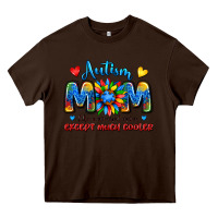 Chocolate Brown autism mom like a normal mom except much cooler Heavy Core Tee - JahusDesignShop