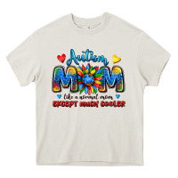 Cream autism mom like a normal mom except much cooler Heavy Core Tee - JahusDesignShop
