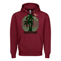 Burgundy Gold Coast Zipper Hoodie - Bettercallsaul
