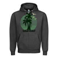 Charcoal Heather Gold Coast Zipper Hoodie - Bettercallsaul
