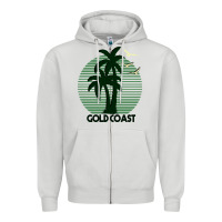 Dove Grey Gold Coast Zipper Hoodie - Bettercallsaul