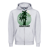 Heather Grey Gold Coast Zipper Hoodie - Bettercallsaul