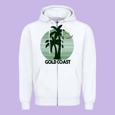 Gold Coast Zipper Hoodie Designed By Bettercallsaul