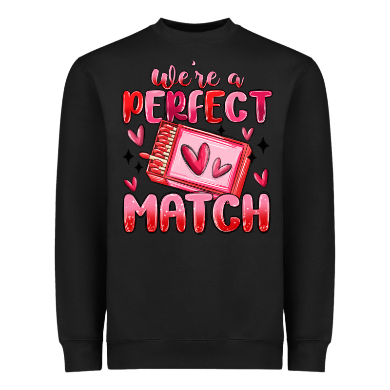 Were Perfect Match Heavyweight Sweatshirt by MaliasSmallBusiness | Teevron