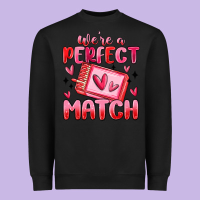 Were Perfect Match Heavyweight Sweatshirt Designed By Maliassmallbusiness