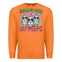 Carrot chilling with my peeps easter bunnies cowgirl cowg Premium Sweatshirt - CowGirlArtShop
