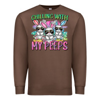 Chestnut chilling with my peeps easter bunnies cowgirl cowg Premium Sweatshirt - CowGirlArtShop