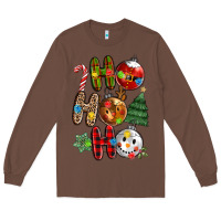 Chestnut ho ho ho with Long Sleeve Tee - MaliasSmallBusiness