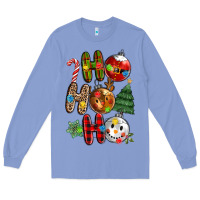 Colony Blue ho ho ho with Long Sleeve Tee - MaliasSmallBusiness