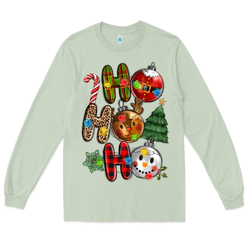 Ho Ho Ho With Long Sleeve Tee by MaliasSmallBusiness | Teevron