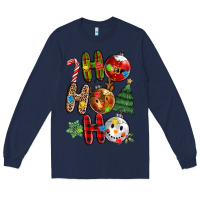 Navy ho ho ho with Long Sleeve Tee - MaliasSmallBusiness