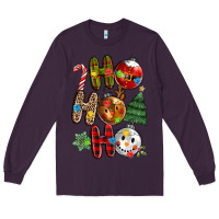 Plum ho ho ho with Long Sleeve Tee - MaliasSmallBusiness
