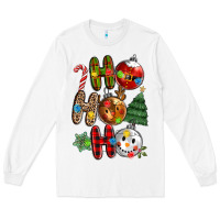White ho ho ho with Long Sleeve Tee - MaliasSmallBusiness